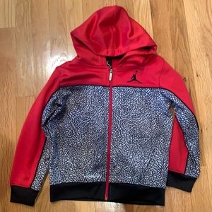 Jordan full zip hoodie. Size 7